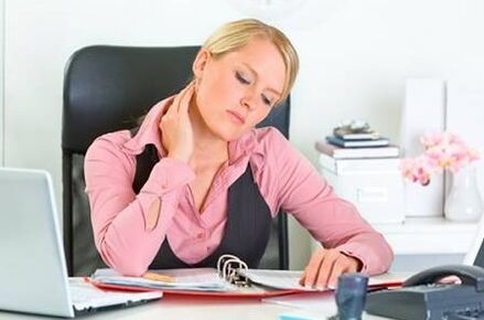 Motivul dezvoltării osteochondrozei cervicale